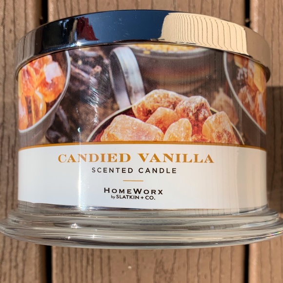 🆕CANDIED VANILLA HARRY SLATKIN HOMEWORX 4 WICK, 18oz CANDLE NWTS! - Picture 1 of 5